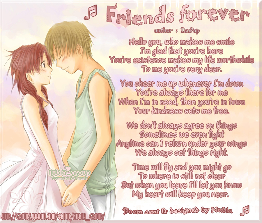 Friends forever poems search results from Google